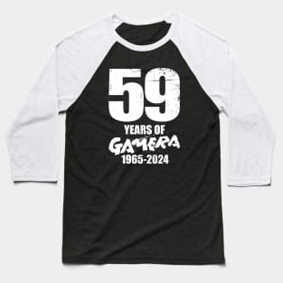 GAMERA 59 YEARS - white (front/back) Baseball T-Shirt